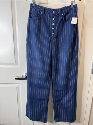 Free People We The Free Nia Striped Boyfriend Jeans 29” Waist NWT thumbnail 3