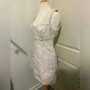 Anthropologie $180 Mini Tank Tweed Dress Vacation Resort Beachy‎ Natural Preppy thumbnail 4
