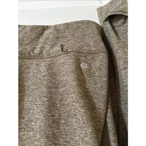Lululemon Rush Hour 1/2 Zip Pullover Heathered Military Green Size 10 thumbnail 3