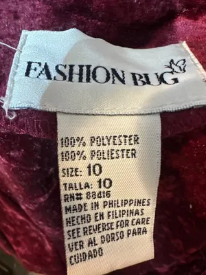Vintage 90s Fashion Bug Size 10 Burgundy Crushed Velvet Maxi Dress Goth Holiday thumbnail 5
