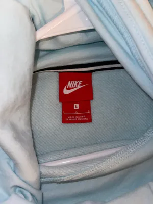 Light Blue Funnel-Neck Hoodie thumbnail 4