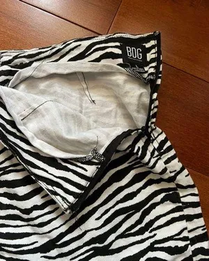 BDG Zebra Print Skirt thumbnail 3