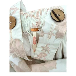 Free People Meet Me in Maui Floral Ruched Mini Dress Ivory Pink Open Back Jumper thumbnail 8