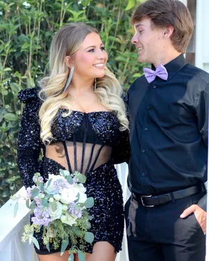 black hoco dress thumbnail 2