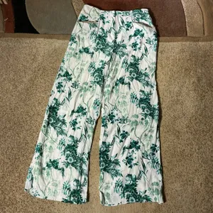 Anthropologie Ett Twa Christina Floral Toile Wide Leg Pants Womens 6‎ Flowy thumbnail 2