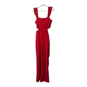Mm Mm Mm Red Wide Leg Sleeveless Pants Jumpsuit, Womens‎ XL thumbnail 2