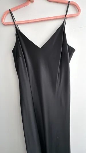 Evan-Picone Size 14 Sleek Black Maxi Dress thumbnail 1