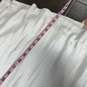 NEW Meshki Meghan Sleeveless Satin V-Neck Maxi Dress Ivory XXXL READ thumbnail 14