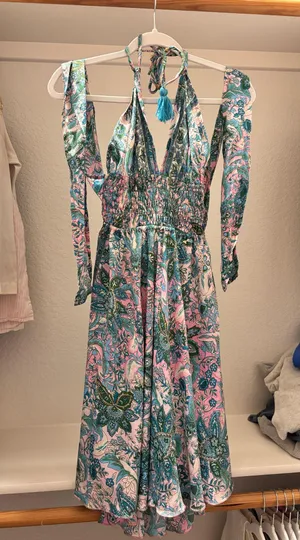 Greece Floral Midi Dress thumbnail 1
