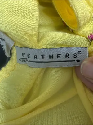 feathers Yellow Floral Embroidered Tiered Maxi Dress with Tie Straps thumbnail 5