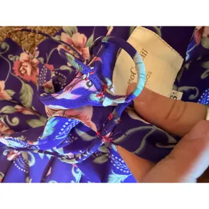 VTG Timoteo Corelli Purple Floral Button-Front Slip Dress Maxi 90s Whimsigoth thumbnail 10