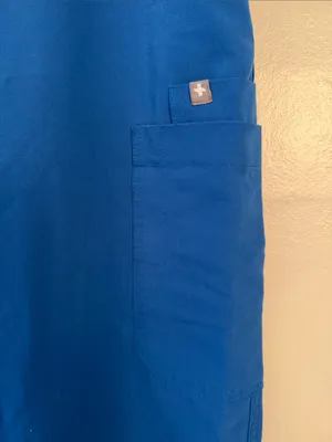 Figs  Blue Drawstring Utility Pants large tall thumbnail 2