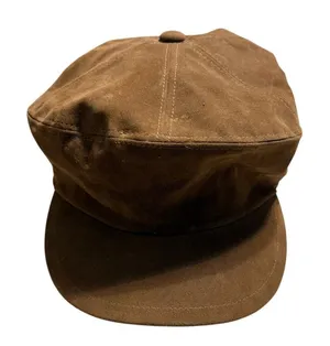 Altar'd State FAux Suede Cabbie Newboy Hat Rounded Crown One-Size Brown Tan thumbnail 1