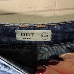 Oat New‎ York High Rise Slim Boot cut Denim Jeans thumbnail 6