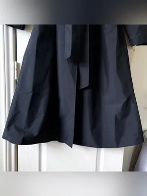 Lululemon Oversized Tie-Waist Trench Coat Black‎ Size 2 Excellent thumbnail 4