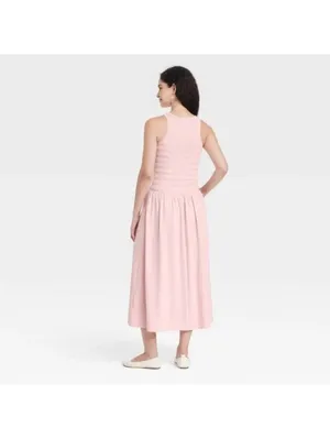 Universal Thread NWT Women's Pink Smocked A-Line Dress Size XS thumbnail 4