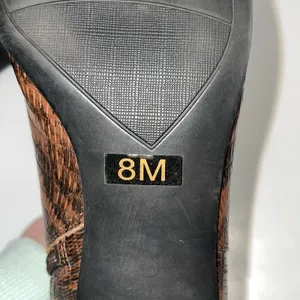 Franco Sarto Nico Brown‎ Faux Leather Snake Skin Ankle Bootie Women's Size 8 thumbnail 8