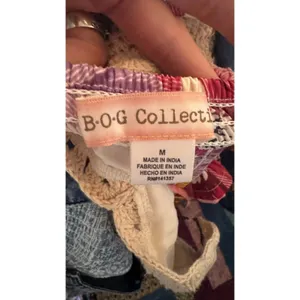B-O-G Collective Floral Wide Leg Jumpsuit Crochet Top Boho‎ Summer Medium thumbnail 7
