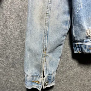 Ci Sono Denim Collection Distressed Trucker Jacket Med Wash Womens Medium thumbnail 6