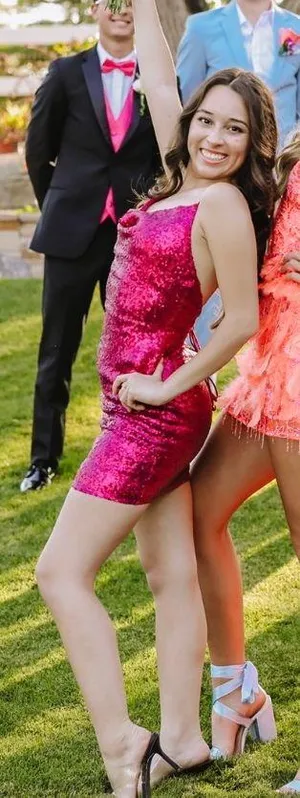 Fushia Formal/Prom Dress Pink thumbnail 1