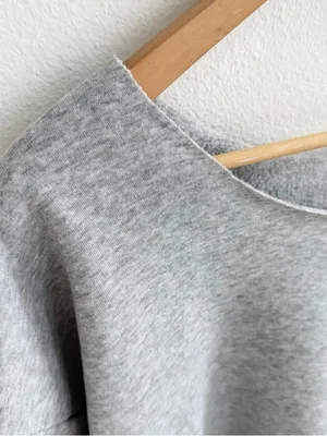 Gray off the shoulder sweatshirt Size XXL thumbnail 3