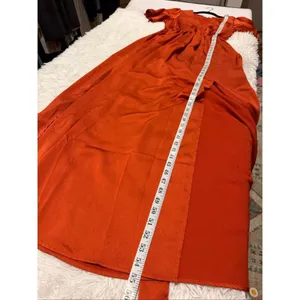 Baltic Born Sicily Satin Maxi Dress in Rust Small thumbnail 6