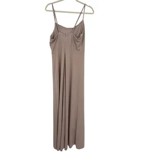 Birdy Grey Ash‎ Dress Taupe Large Cowl Neck Maxi Bridesmaid Dress NWT thumbnail 3