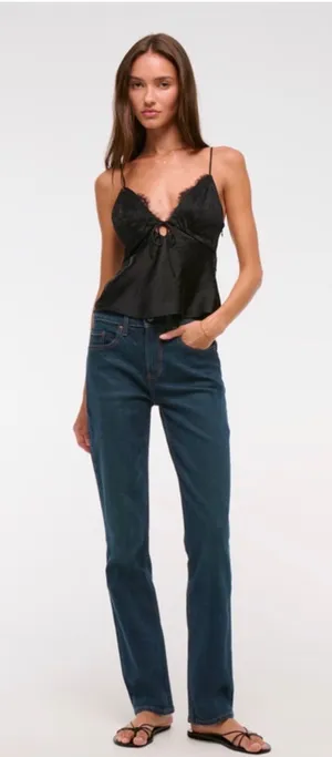 Abercrombie Mid-Rise Jeans Straight thumbnail 1