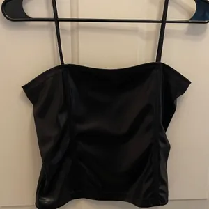 Miss California Apparel Black Camisole Top Slip Shiny‎ USA Goth 90s Vintage thumbnail 1