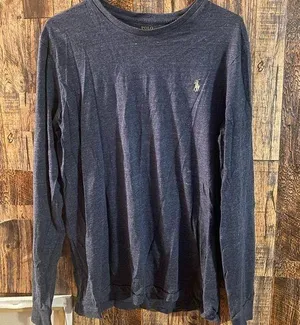 Polo Ralph Lauren Classic Navy Blue Long Sleeve rr thumbnail 1