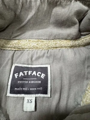 Fatface Pullover Sweater Size XS Grey Marl 1/4 Button Elbow Patches thumbnail 3