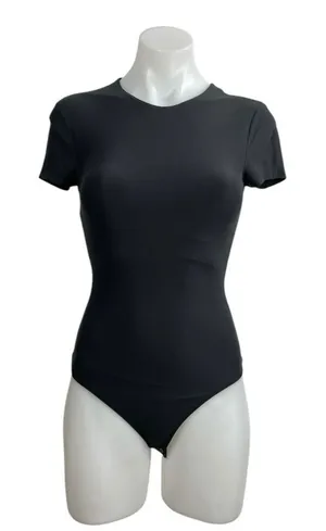 Abercrombie & Fitch Black Crew Neck Short Sleeve Tee T-Shirt Bodysuit Top Sz XS thumbnail 1