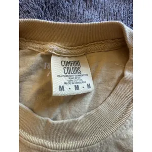 "Half Mom Half Coffee" Beige Graphic T-Shirt Short Sleeve Crewneck Comfy Cozy thumbnail 7