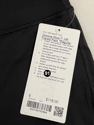 Lululemon NWT Groove Nulu High Rise Flared Pants Regular Leggings Black Size 6 thumbnail 11