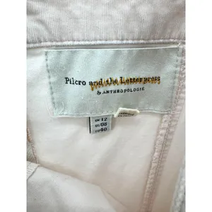 Pilcro and the Letterpress by‎ Anthropologie Belted Utility Jumpsuit Cream Cotton Blend Wide Leg 8 thumbnail 6