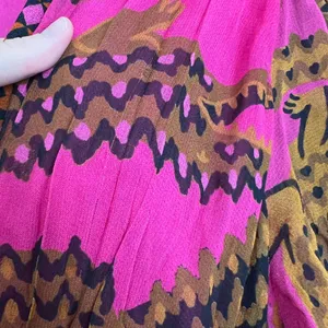 Farm Rio Croco Short Sleeve Maxi Dress Printed Vacation Summer New With Tags thumbnail 4