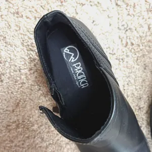 Pacifica Womens Size 8 Black Ankle Booties Block Heel Zip Up Minimalist EUC thumbnail 6