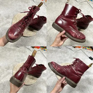 Dr. Martens Women’s Pascal Cherry Shiraz Buttero Leather 8-Eye Boots Size 6 thumbnail 15
