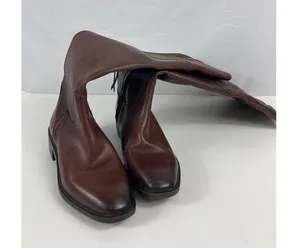 Sam Edelman Knee High Drina Leather Riding Boot Dark Terazzo Brown Size 5.5 thumbnail 3