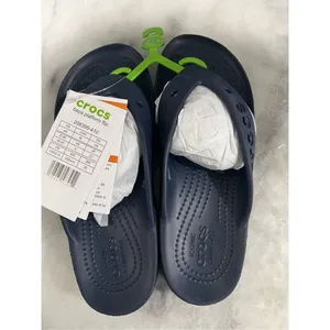 Crocs Baya Platform Flip Sandals Navy Blue Women’s 6 W6 208395-410 N thumbnail 4