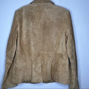 Liz & Co.‎ Suede Blazer Tan Size L thumbnail 8