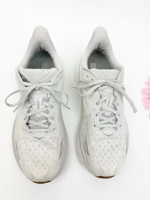 Hoka One One Clifton 9 Running Shoes Sneakers Nimbus Cloud/White thumbnail 2