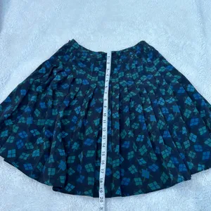 VTG Y2K Express Plaid Pleated Midi Skirt Sz 11/12 Grunge Goth Schoolgirl College thumbnail 2
