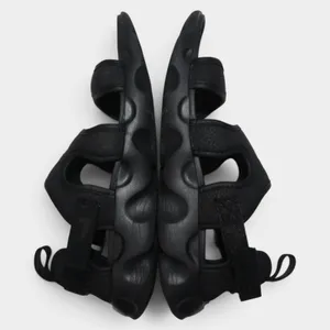 Nike Owaysis Sandals Women 7 Triple Black Adjustable Sport thumbnail 13