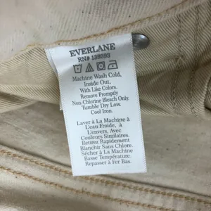 Everlane Womens The Original Cheeky Jean Ecru Ivory 30 Crop thumbnail 9