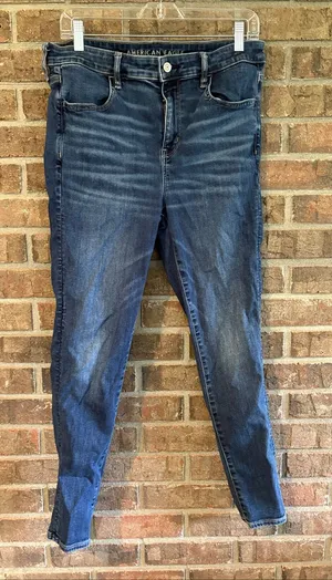 American Eagle Outfitters Medium Dark Blue Skinny Jeans thumbnail 1