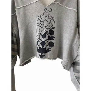 Free People Movement Nights Like This Hoodie Gray‎ Women's Size Medium thumbnail 5
