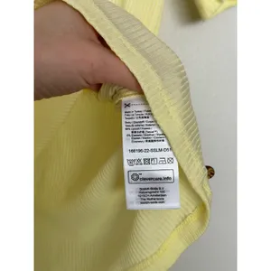 SCOTCH & SODA Fitted Ribbed Scoop-Neck T-Shirt Butter Yellow Square Neck thumbnail 7