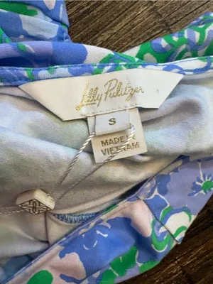 Lilly Pulitzer Parigi Maxi Dress Womens Small Blue Floral NWT Plumes In Bloom thumbnail 7
