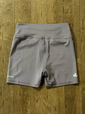 NWOT Municipal Women's 4AM Club Biker Shorts Purple Size Medium thumbnail 5